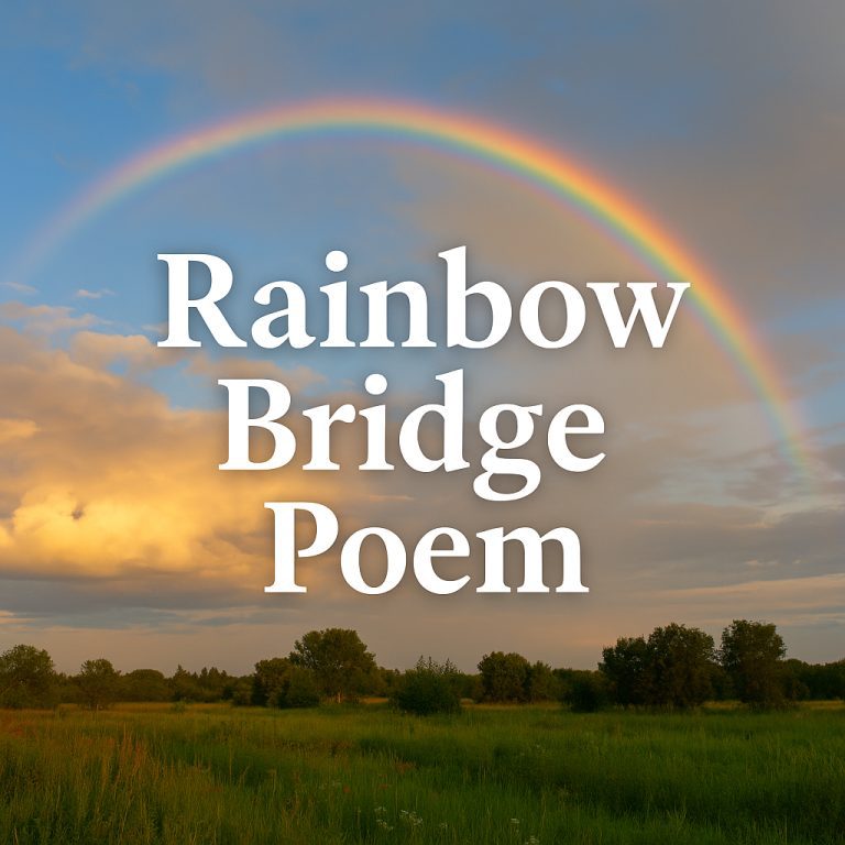 rainbow bridge poem