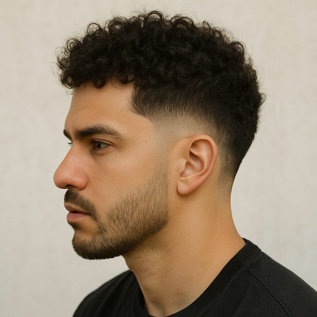 Drop Fade for Curly Hair