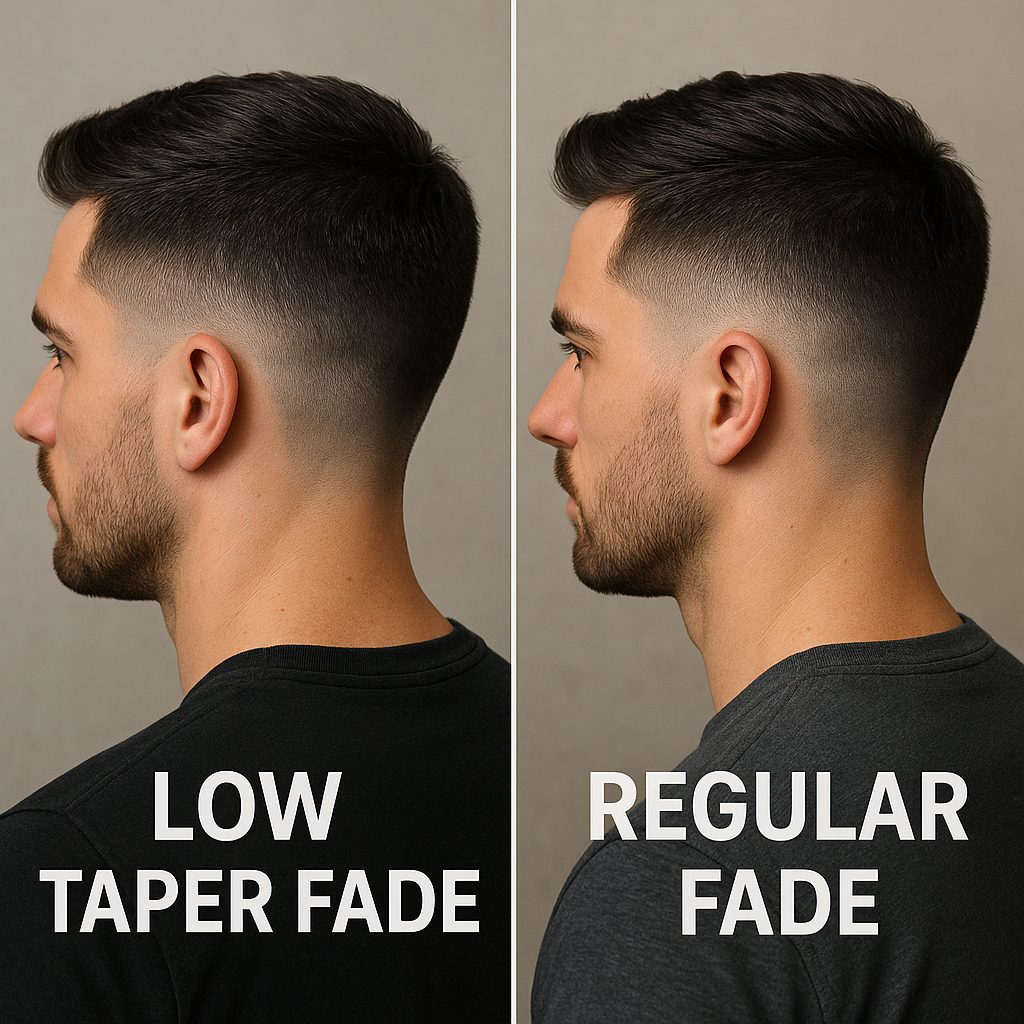 Low Taper Fade vs Regular Fade