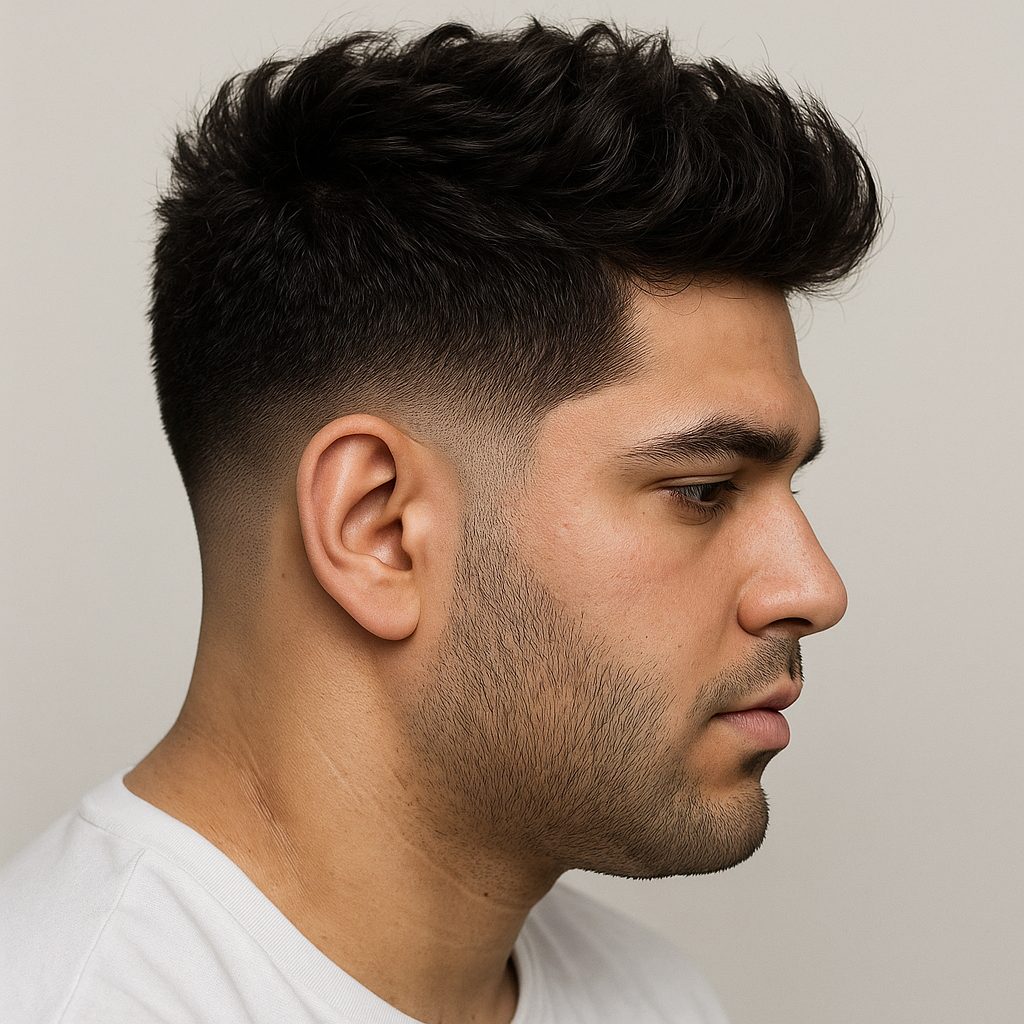 Drop fade for thick hair styles
