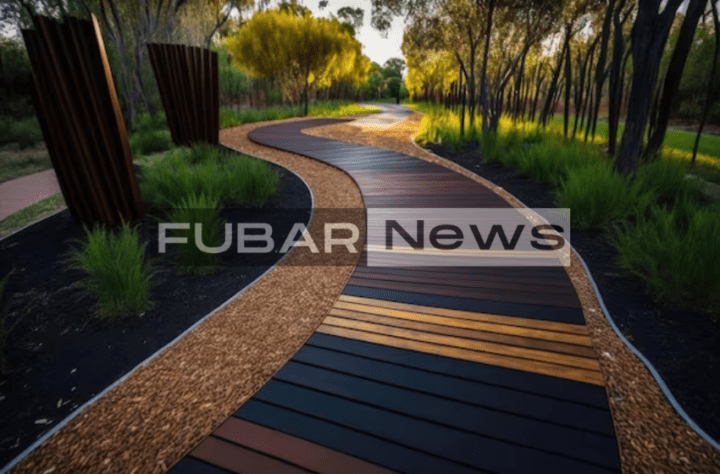 Salvaged Wood Walkways