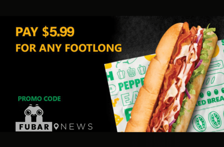What is the Subway code for $5.99 footlong?