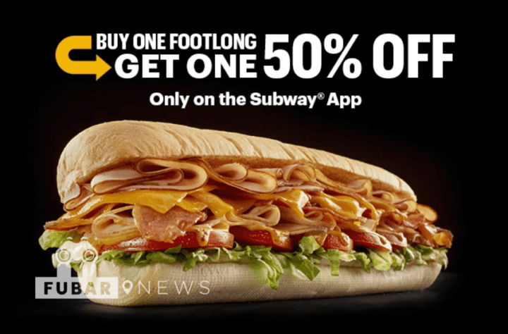 What is the 50% off Subway code?